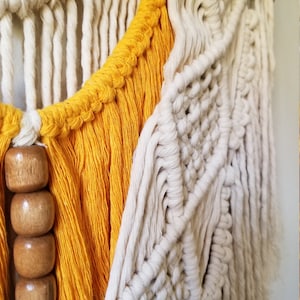 Sunflower macrame wall hanging