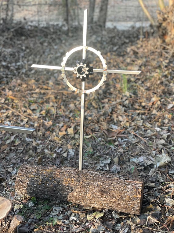 Standing Cross in Rustic Wood