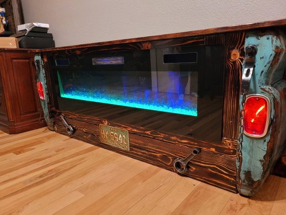 Vintage 64 Chevy Fleetside Bed Electric Fireplace / TV Stand - Etsy
