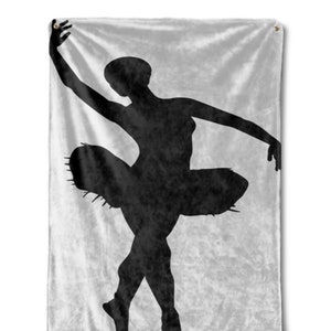 Personalized Ballerina Blanket Fleece Throw Gift For Dancer Dance And Ballet Lovers