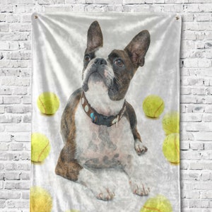 Boston Terrier Blanket, Boston Terrier Throw Blanket, Boston Terrier Fleece Blanket, Custom Dog Blanket, Boston Terrier Gifts