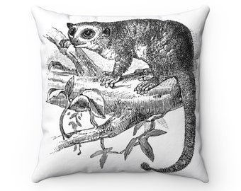 Mouse lemur | Etsy Lemur Pillow Lemur Throw Pillow Custom