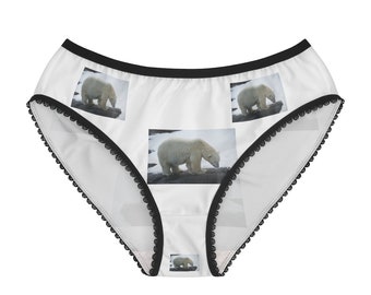 InterestPrint Womens Brief Panty Bear Polar Bear XS-XXL