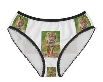 Woman Underwear The Tiger printed Underwear triangle Underwear S-2XL 5Style