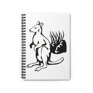Carnet de notes Wallaby - Wallaby Journal - Pages lignées - Idée cadeau - Journal de gratitude - Livre de mémoire - Journal - Cahier à spirale
