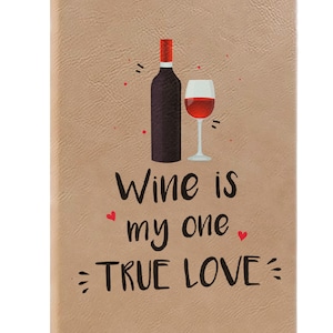 Carnet de vin, Journal du vin, Pages lignées, Idée cadeau, Journal de gratitude, Livre de mémoire, Journal en similicuir