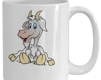 Sitting goat mug, sitting goat coffee cup, sitting goat kitchen decor,funny mug,gift idea