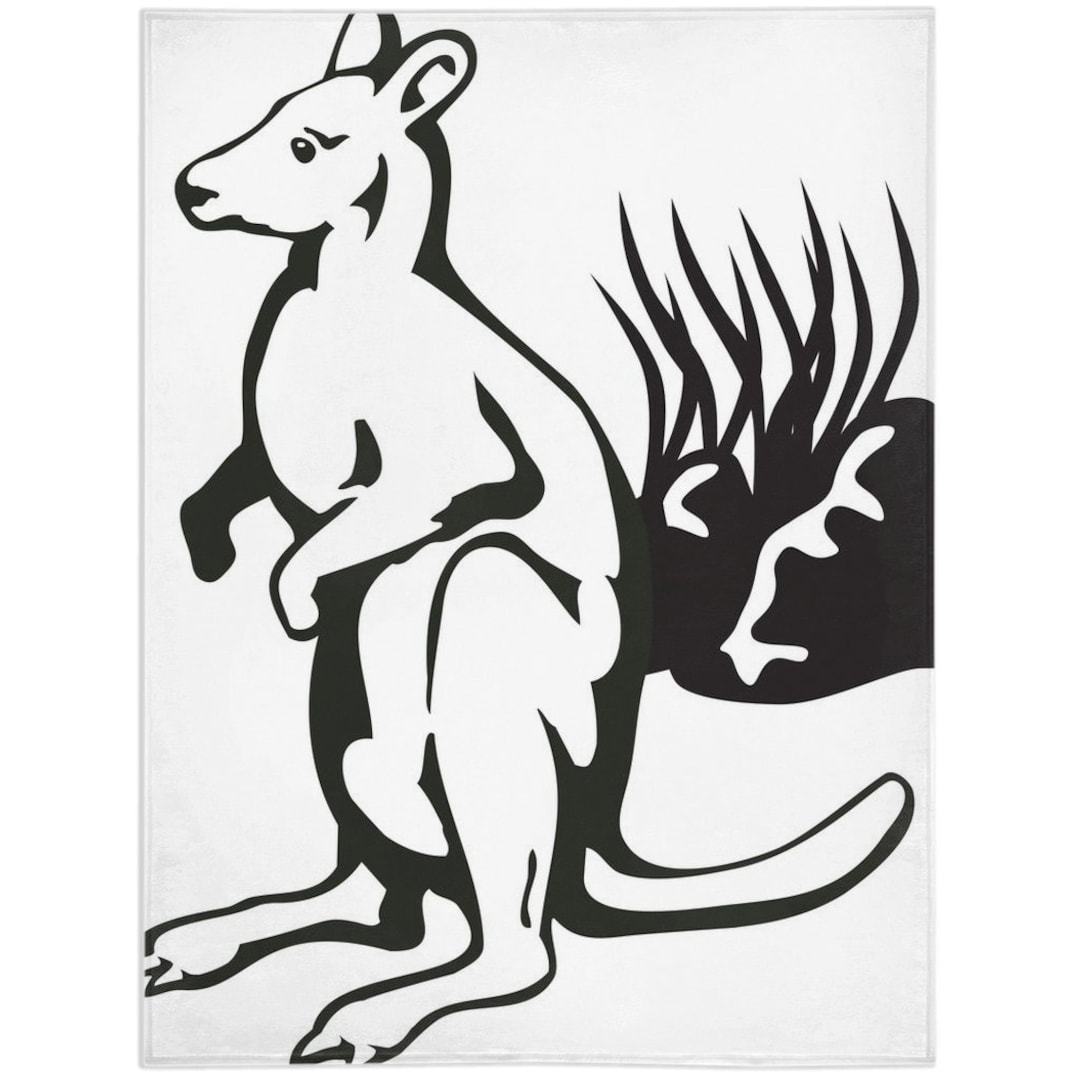 Wallaby Blanket, Wallaby Lover Gift, Fleece Blanket, Gifts, Personalized Blanket Etsy UK