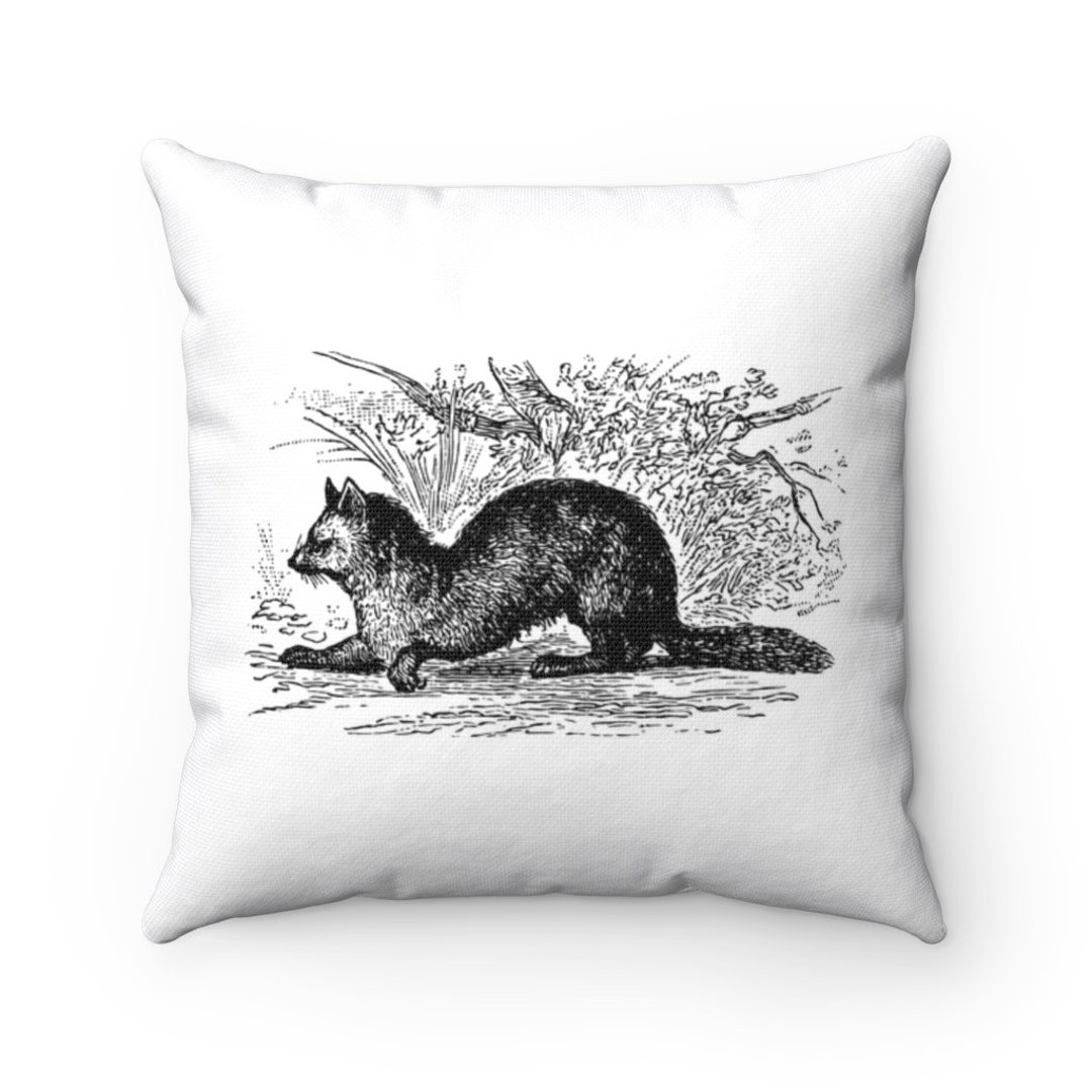 Sable Sneaking Pillow Sable Sneaking Throw Pillow Custom Throw Pillow