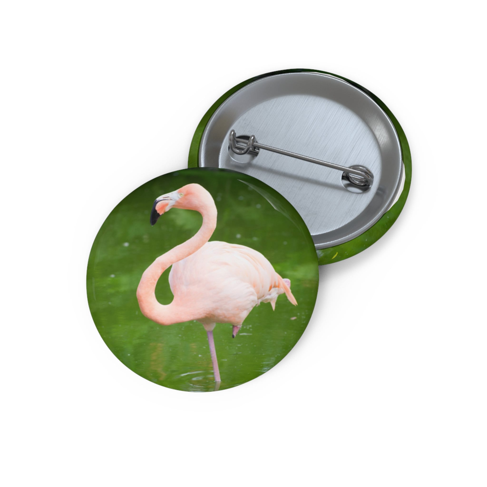 Pink Flamingo Hard Enamel Lapel Pin – Gold Tone, Tropical Bird Design, Gift Boxed - View #3