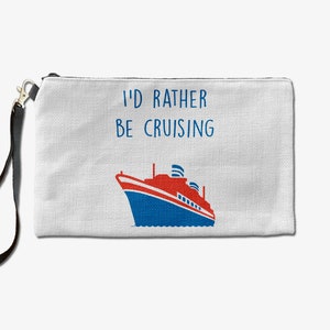 Cruising Makeup Bag, Makeup Lover Cosmetic Bag, Custom Toiletry Bag, Cruise Theme Gift For Her, Makeup Bag For Women, Christmas Gift Bag