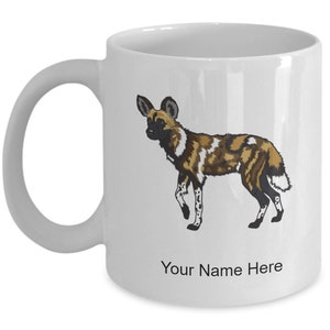 Personalized African-wild-dog Mug, African-wild-dog Coffee Cup, African-wild-dog Gift Idea