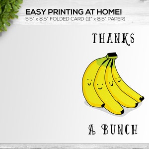 Funny Thank You Card, Downloadable Thank You Card, Printable Thank You ...