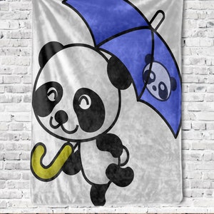 Panda Blanket, Panda Fleece Throw, Panda Gifts