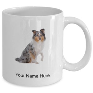 Personalized Sheltie Mug, Coffee Cup For Sheltie Lovers, Gift Idea
