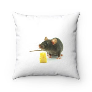 Mouse  Pillow -  Mouse  Throw Pillow - Custom Throw Pillow - Pillow Cover - Gift Idea - Room Decor
