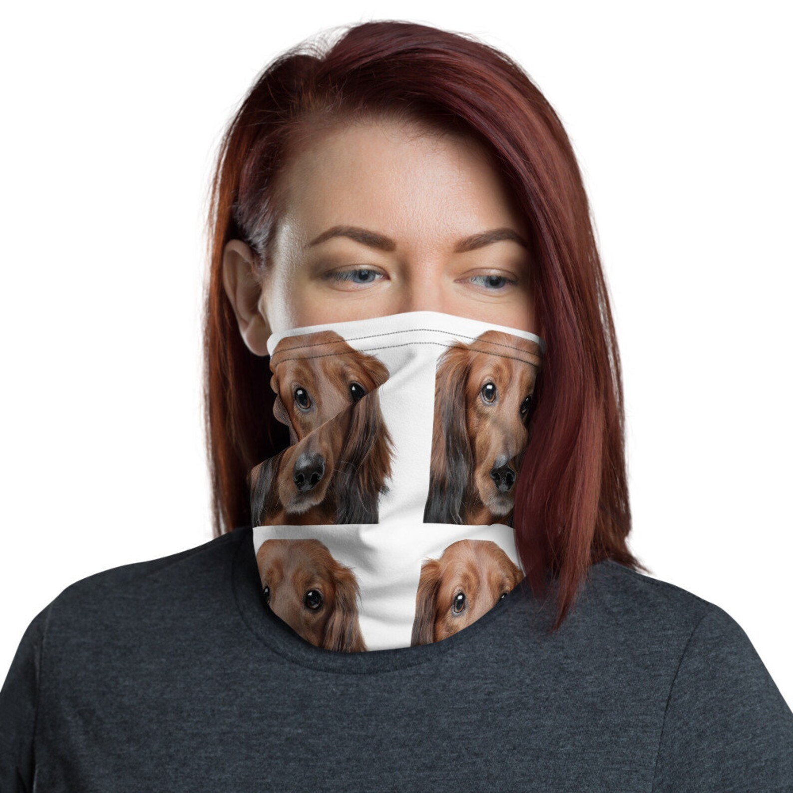 Dachshund Print Mask Mask Dachshund Dachshund Lover Face - Etsy
