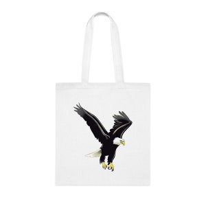 Portrait of A Bald Eagle Canvas Tote Bag, Lightweight Medium Reusable  Grocery Shopping Cloth Bags, Suitable for Gift Activity
