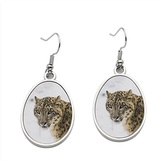 Snow leopard best sale earrings