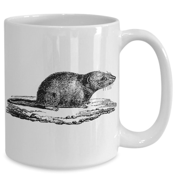 Common vole, vintage engraving. mug, common vole, vintage engraving. coffee cup, common vole, vintage engraving. kitchen decor,funny mug,...