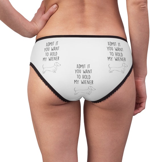 Mijn Wiener slipje mijn Wiener ondergoed slips katoenen slips grappig ondergoed slipjes voor vrouwen Etsy Nederland