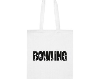 Bowling Tote Bag, Bowling Tote Gift, Bowling Shoulder Bag, Bowling Reusable Bags, Birthday Christmas Basket Gag Gift Idea, Gift For Her