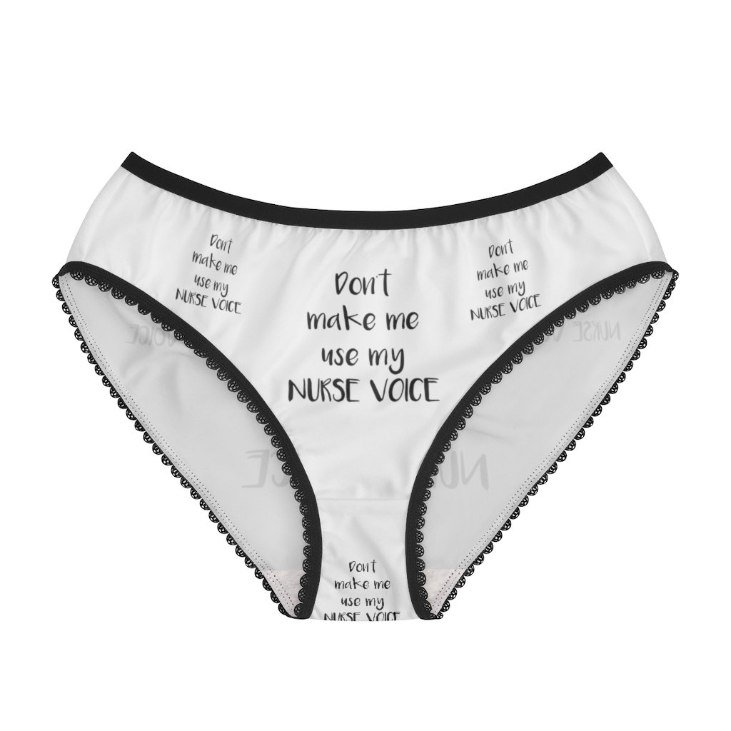 Nurse Voice Panties, Nurse Voice Underwear, Briefs, Cotton Briefs