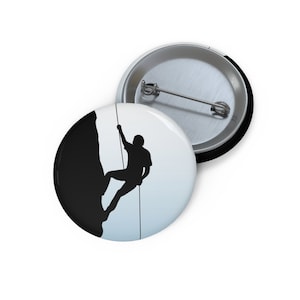 Rock Climbing Pin, Rock Climbing Button, Button Set, Lapel Pin, Hat Pin, Enamel Pins, Lapel Pins, Funny Pin
