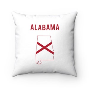 Alabama Pillow - Alabama Throw Pillow - Custom Throw Pillow - Pillow Cover - Gift Idea - Room Decor