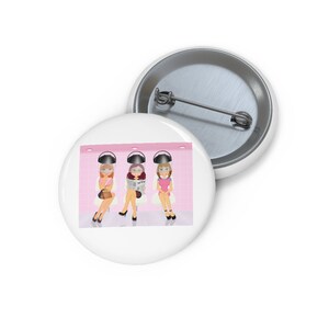 Girls Pin, Girls Button, Button Set, Lapel Pin, Hat Pin, Enamel Pins, Lapel Pins, Funny Pin