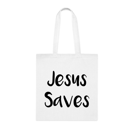 Jesus Saves Tote Bag Jesus Saves Tote Gift Jesus Saves - Etsy
