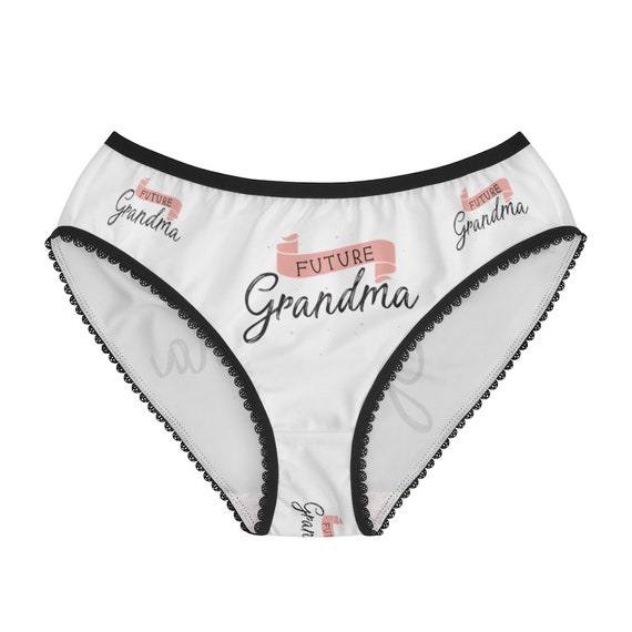 Future Grandma Panties, Future Grandma Underwear, Briefs, Cotton