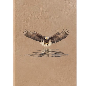 Eagle Flying Notebook, Eagle Flying Journal, Pages lignées, Idée cadeau, Gratitude Journal, Memory Book, Leatherette Journal