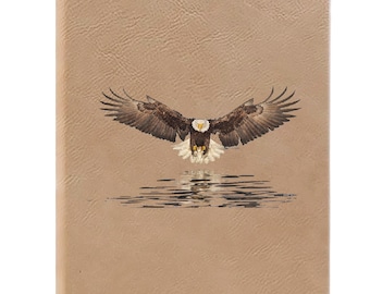 Örnflygningsanteckningsbok, Örnflygningsdagbok, Linjerade sidor, Presentidé, Tacksamhetsdagbok, Minnesbok, Konstläderdagbok
