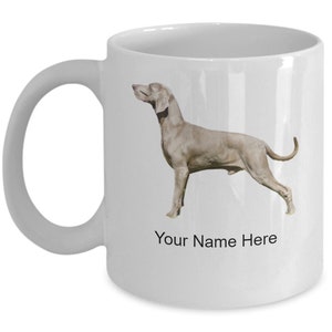 Personalized Weimaraner Mug, Coffee Cup For Weimaraner Lovers Idea