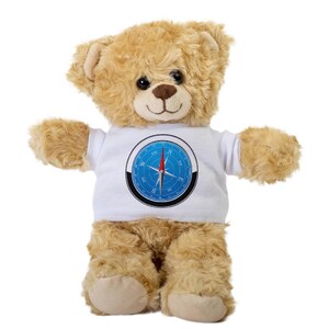 Kompass Teddy Bär, Geschenk Kuscheltier, Plüsch Teddybär mit Tee, Willkommen Baby Geschenk, Geschenk für sie, Geschenk für Neugeborene