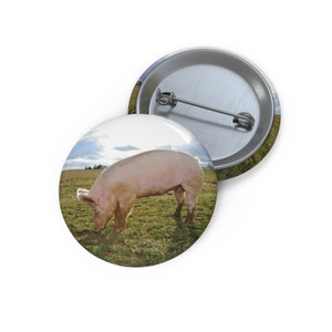 Pig Pin, Pig Button, Button Set, Lapel Pin, Hat Pin, Enamel Pins, Lapel Pins, Funny Pin