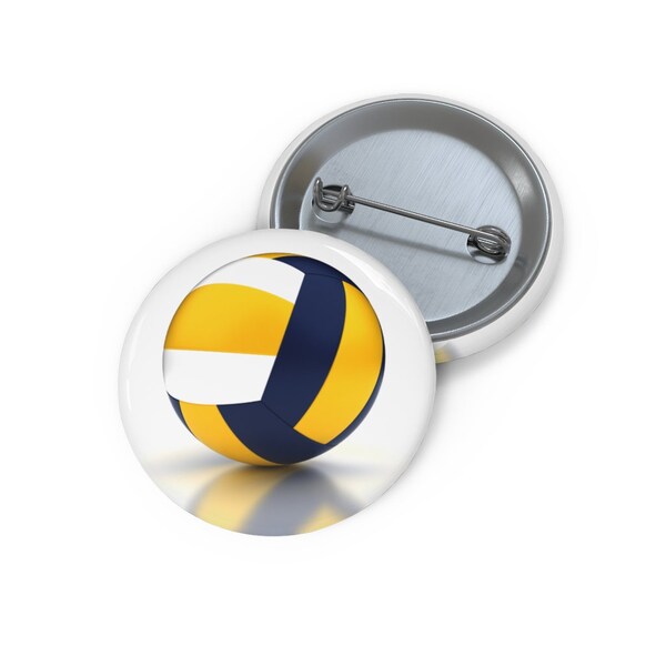 Volleyball Lapel Pin Etsy