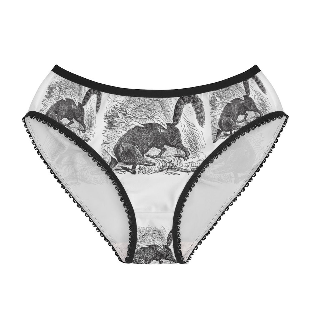 Coati Panties, Coati Underwear, Briefs, Cotton Briefs, Funny Underwear