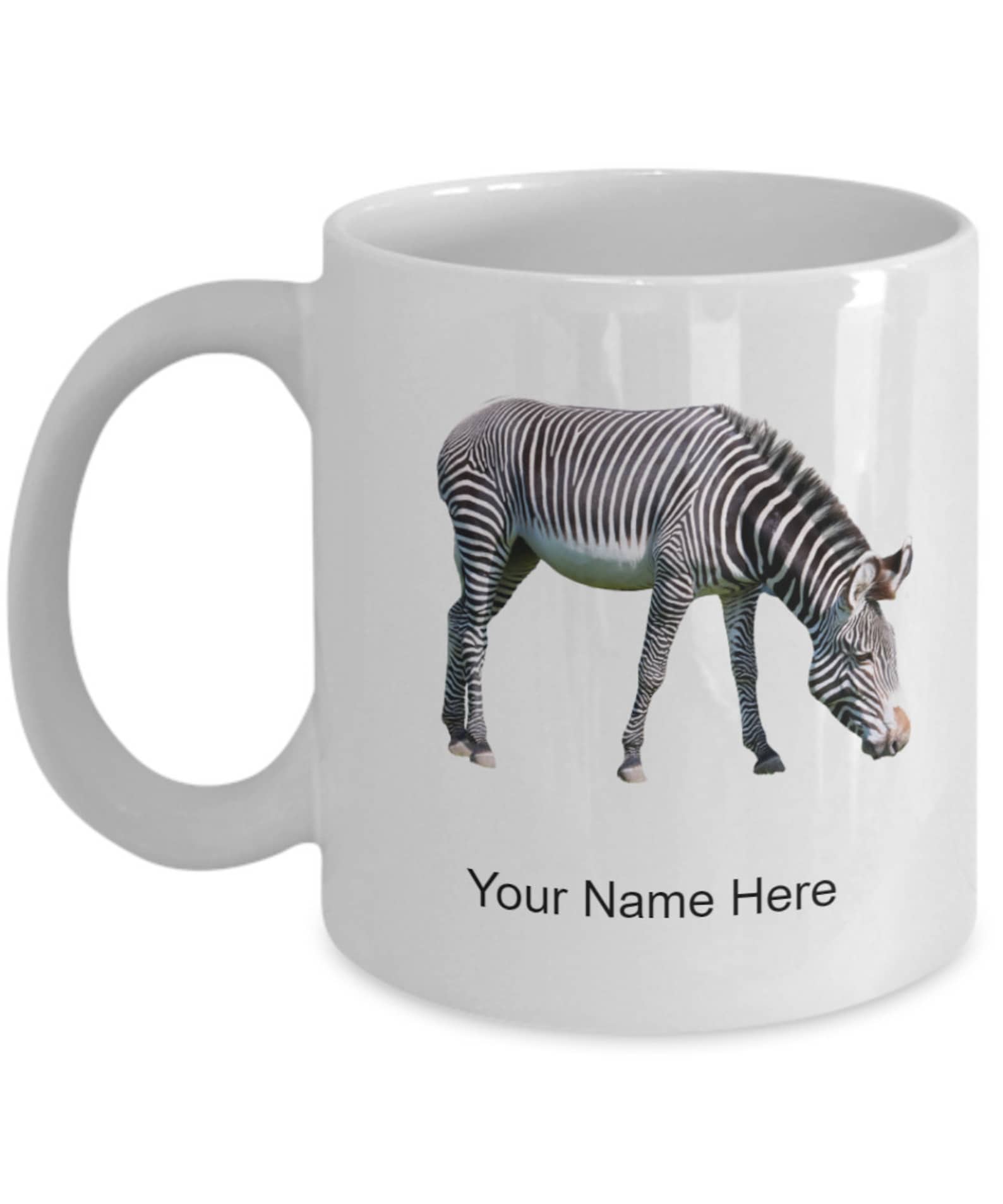 Personalized Zebra Mug Zebra Coffee Cup Zebra Gift Idea Etsy