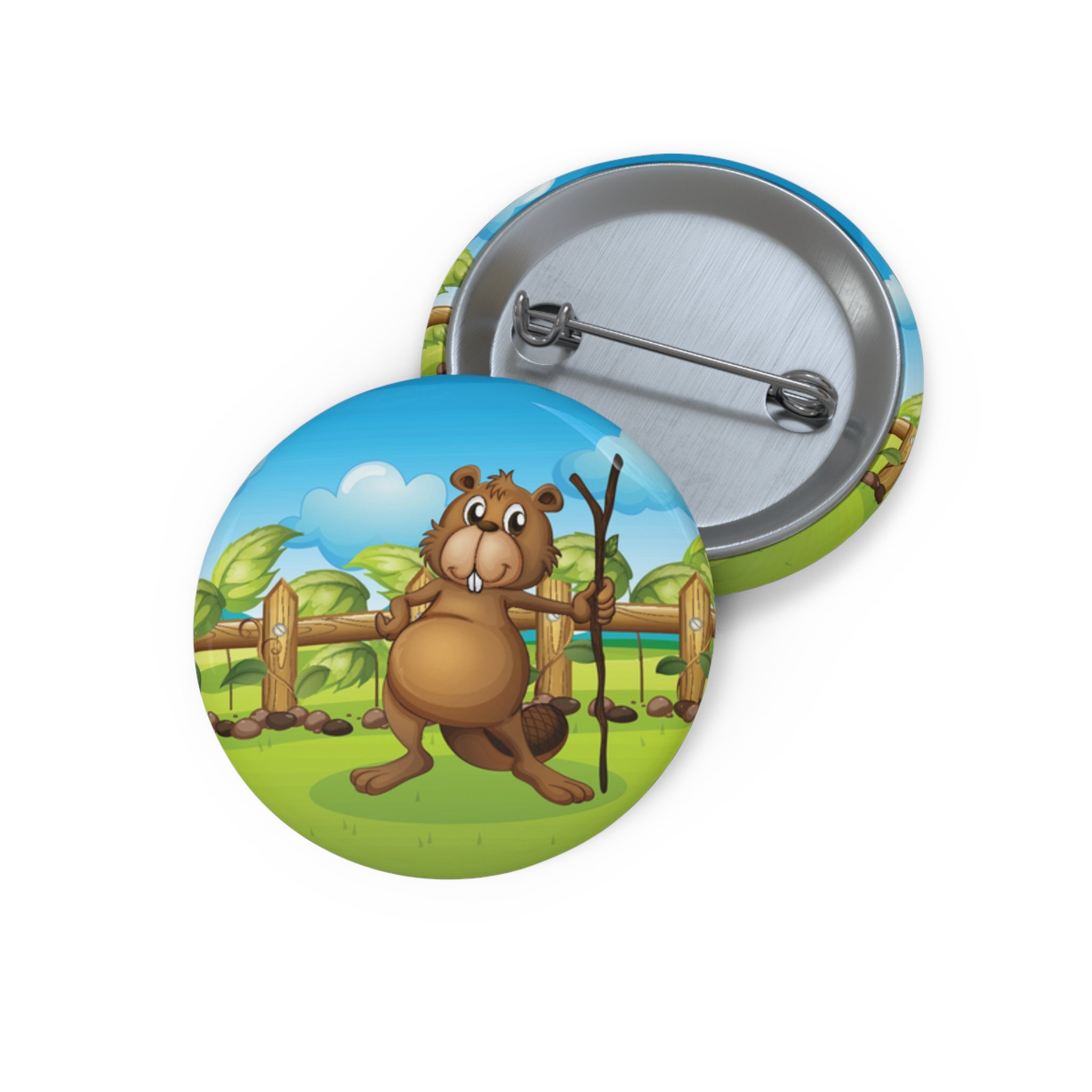 Beaver Pin, Beaver Button, Button Set, Lapel Pin, Hat Pin, Enamel Pins ...