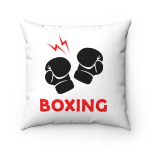 Boxing  Pillow -  Boxing  Throw Pillow - Custom Throw Pillow - Pillow Cover - Gift Idea - Room Decor