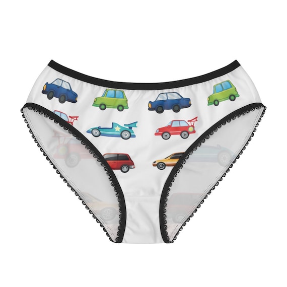 Cars Panties, Cars Underwear, Briefs, Cotton Briefs, Funny Underwear,  Panties for Women 