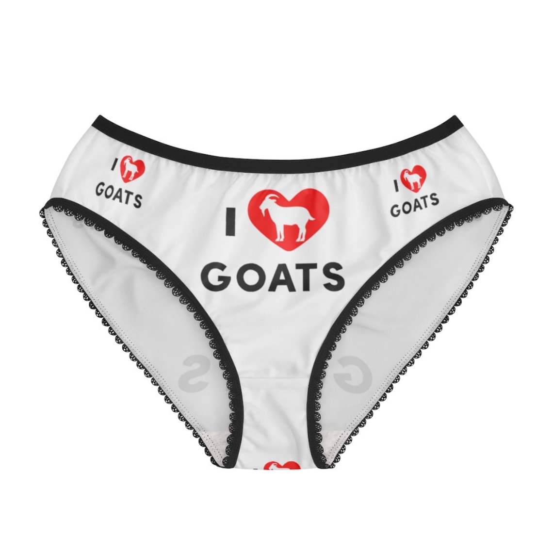 I Love Goats Panties I Love Goats Underwear Briefs Cotton Etsy