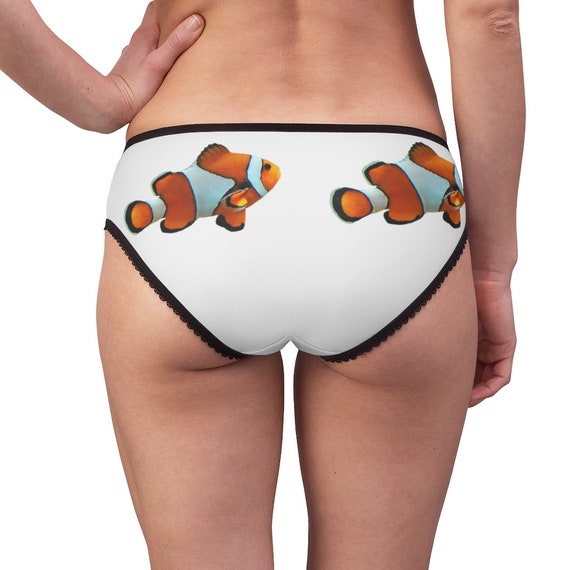 Clown Fish Panties, Clown Fish Underwear, Briefs, Cotton Briefs