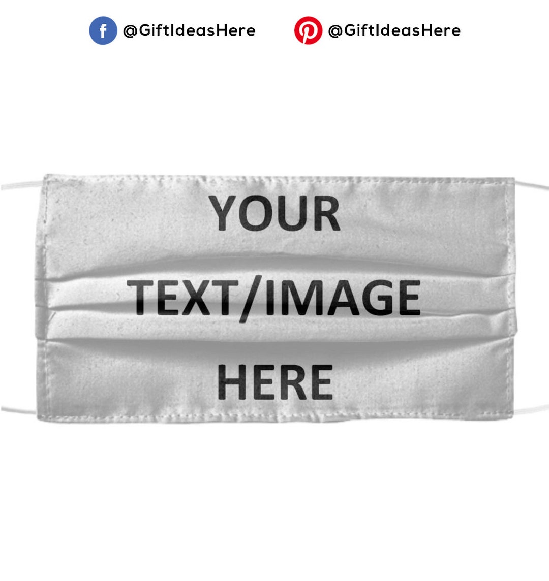 Custom Face Mask Made in the USA Face Mask Your Text Here Etsy