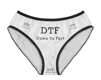 Down To Fart Panties, Down To Fart Underwear, Down To Fart Briefs, Cotton Briefs, Funny Underwear, Panties For Women