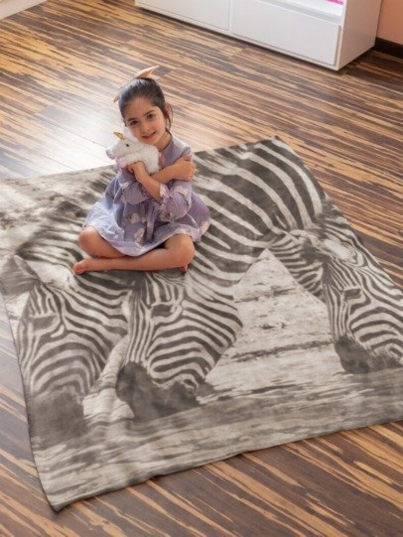 Zebra Blanket Zebra Fleece Blanket Zebra Gift Ideas Etsy