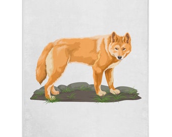 Wolf Blanket, Wolf Lover Gift, Fleece Blanket, Gifts, Personalized Blanket