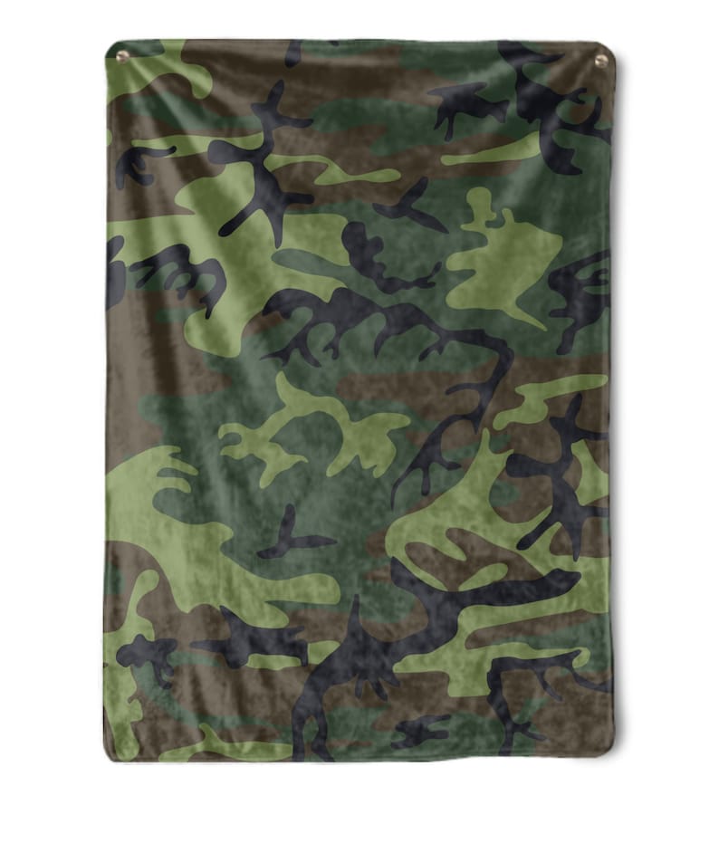Camo Blanket Camouflage Blanket Camo Fleece Throw Etsy